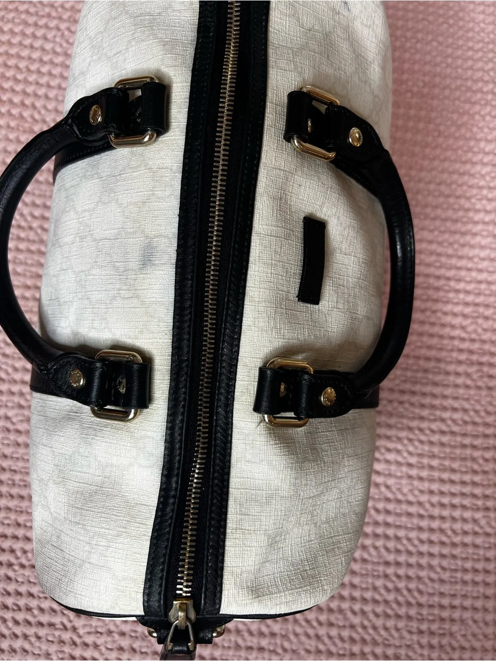 Gucci Joy Medium Boston White GG Supreme Bag 193603